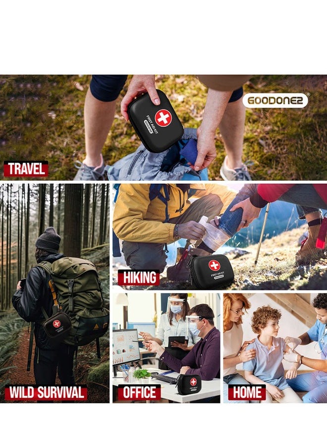 Lemon 53 Pcs First Aid Kit Clean Treat Protect Minor Cuts Scrapes Home Office for Hiking, Backpacking and Camping (Red)  - Image 5