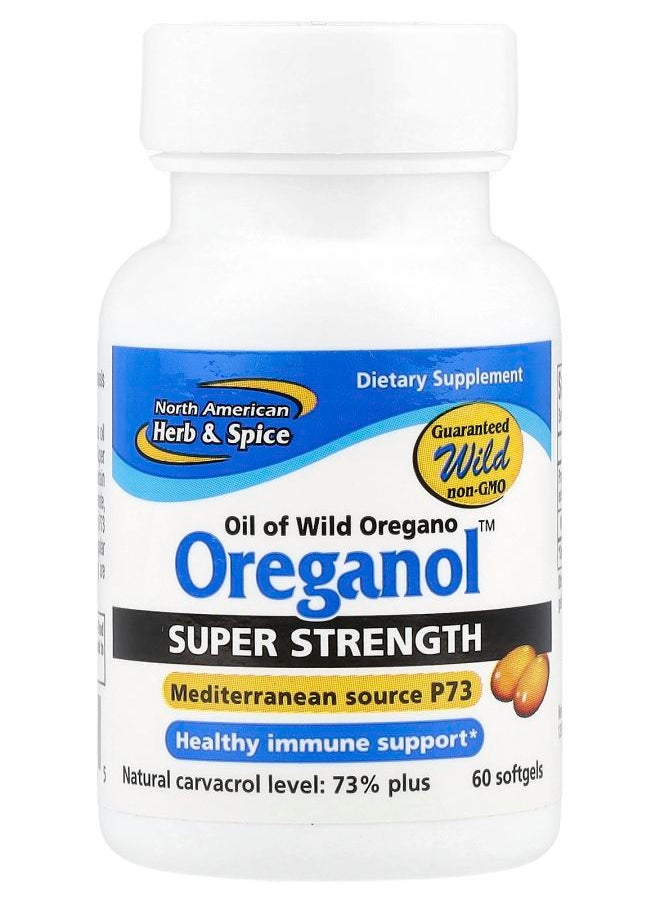 North American Herb & Spice - Oreganol™ Super Strength 60 Softgels - Image 1