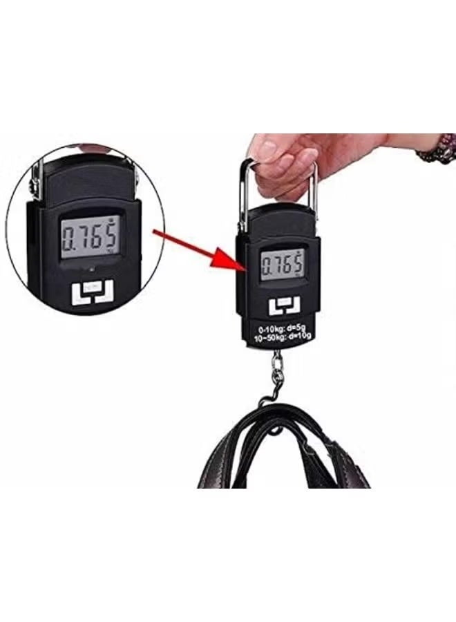 ميزان أمتعة محمول إلكتروني رقمي بسعة 50 كجم/110 رطل - Image 2