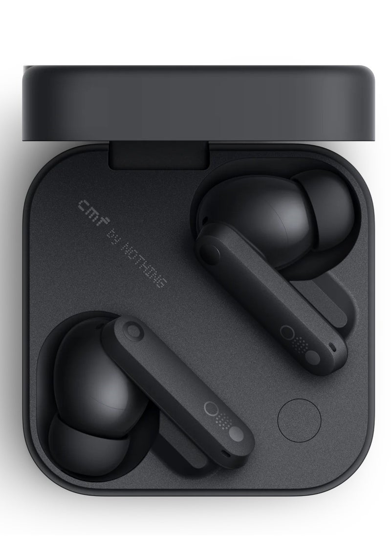 CMF - Buds Pro 2 ChatGPT Integrated True Wireless With Clear Voice Technology 2.0 50 dB Smart Active Noise Cancellation Spatial Audio Effect IP55 black(Latest version 2025) - Image 1