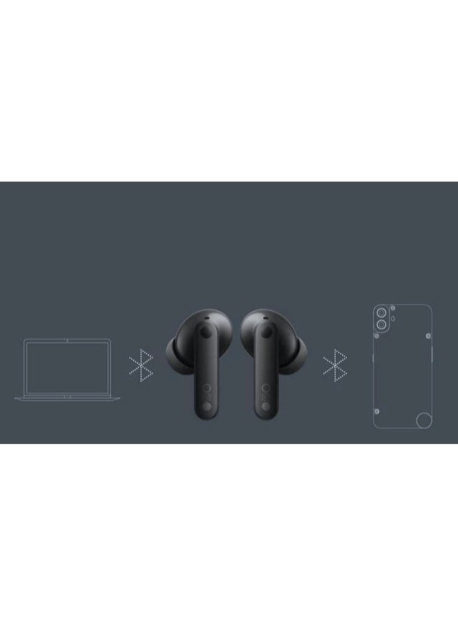 CMF - Buds Pro 2 ChatGPT Integrated True Wireless With Clear Voice Technology 2.0 50 dB Smart Active Noise Cancellation Spatial Audio Effect IP55 black(Latest version 2025) - Image 1