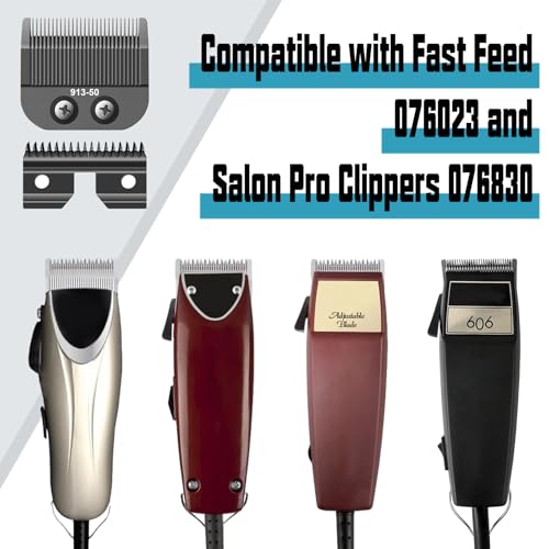 DODAER Replacement Trimmer Blade Compatible with oster Finisher Trimmer Model 59 and T-Finisher Trimmer Blades,Adjustable Medium Blade,BLACK 913-50 - Image 3