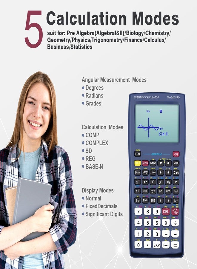 ROATEE Scientific Calculator 360 Functions for Students - Image 2