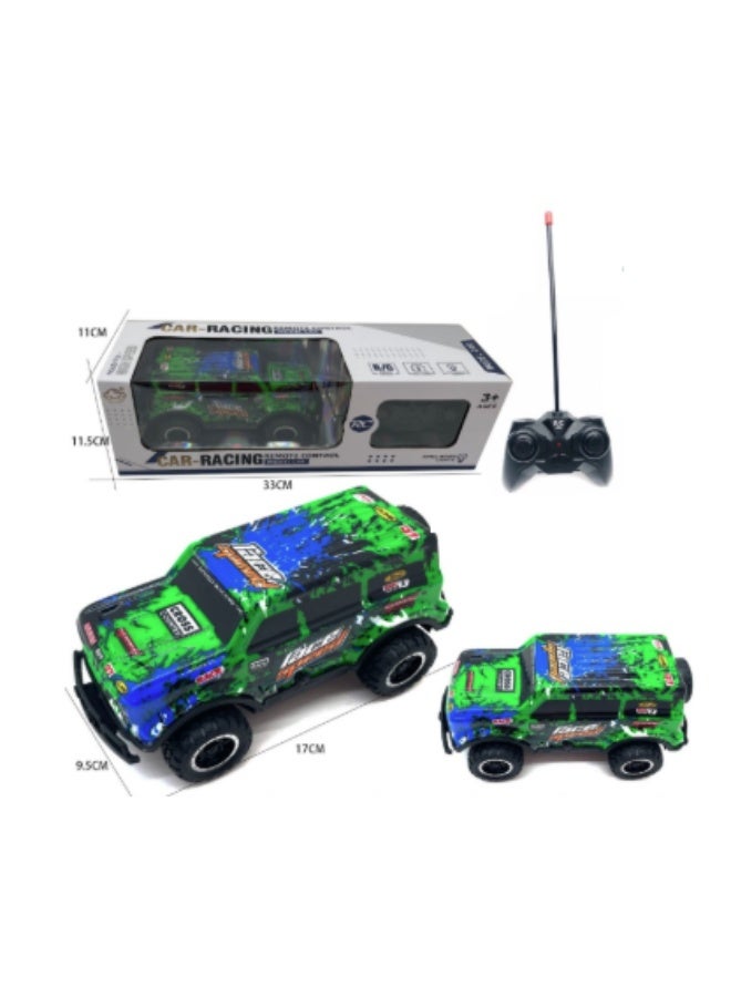 سيارة سباق خضراء بالتحكم عن بعد - Image 1