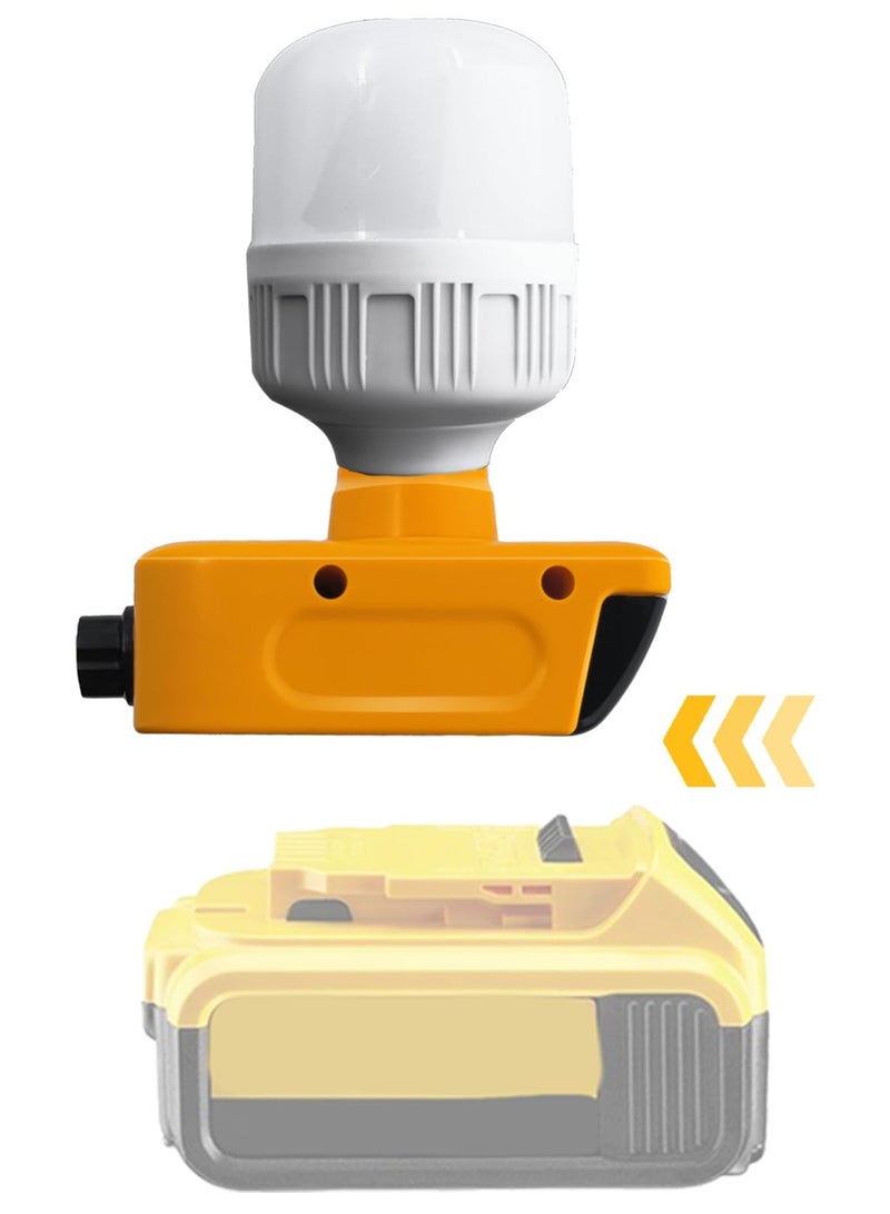 SYOSI LED Work Light Cordless Handheld Work Light, 12W 1500lm Protable LED Flood Light, 6500K Cordless Flashlight for Job Site and Outdoors (Battery Not Included) - Image 2