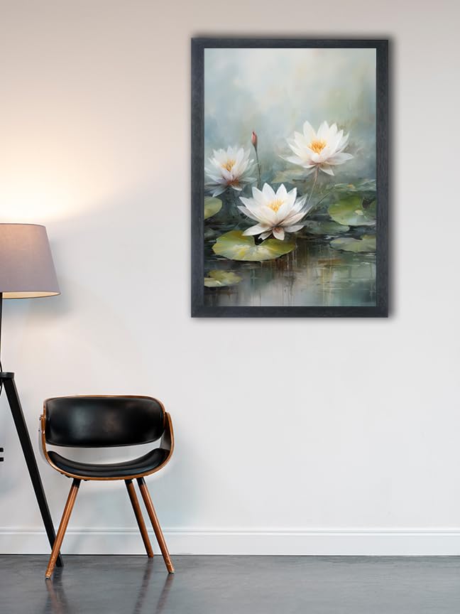 Lotus Painting Photo Frame For Wall Mounted Painting 10 14 Inches 559 - Image 3
