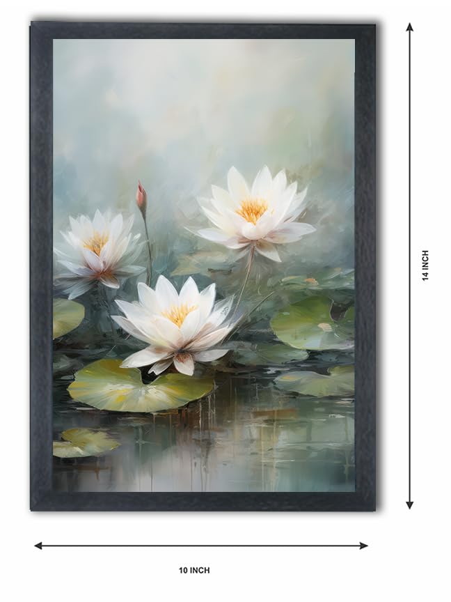 Lotus Painting Photo Frame For Wall Mounted Painting 10 14 Inches 559 - Image 2