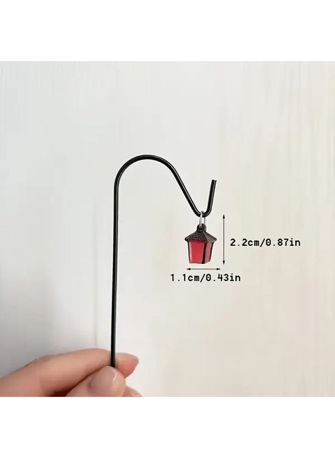4Pcs Iron Art Simulated Street Light Models Mixed Color Micro Landscape Decor - Image 2