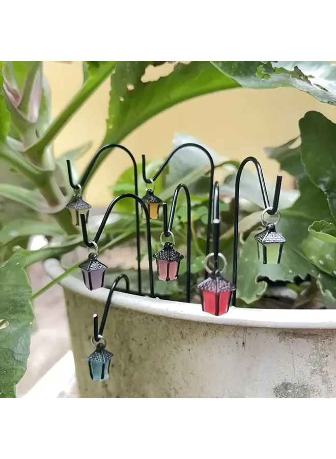 4Pcs Iron Art Simulated Street Light Models Mixed Color Micro Landscape Decor - Image 5