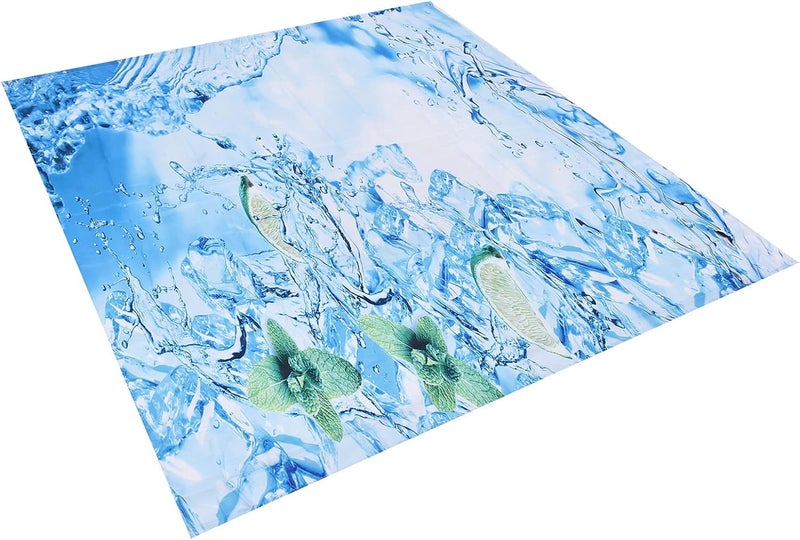 Waterproof Shower Curtain with Hooks, Elastic Hanging, Polyester Fiber, Colorful Design for Home Bathroom Bathtub - Durable and Anti - Wrinkle, Safe and Odorless, Ideal for Batht (150*180cm) - Image 2