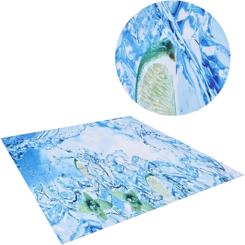 Waterproof Shower Curtain with Hooks, Elastic Hanging, Polyester Fiber, Colorful Design for Home Bathroom Bathtub - Durable and Anti - Wrinkle, Safe and Odorless, Ideal for Batht (150*180cm) - Image 5