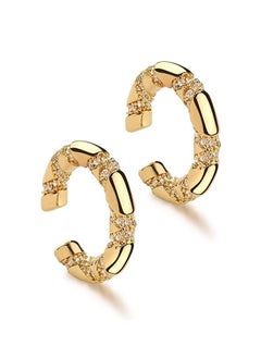 Mevecco Women Ear Cuff Earring Gold Non Pierced Ear Cartilage Clip on Wrap Hoop 14K Gold Filled Tiny Boho Beach Simple Minimalist Delicate Handmade Hypoallergenic Jewelry Gift-Sold as Single/Pair  - Image 1