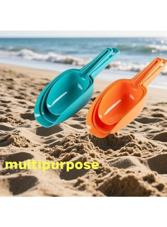 Blue 3 Pcs Plastic Garden Shovel for Sand Digging Beach Play Cat Litter - Image 2