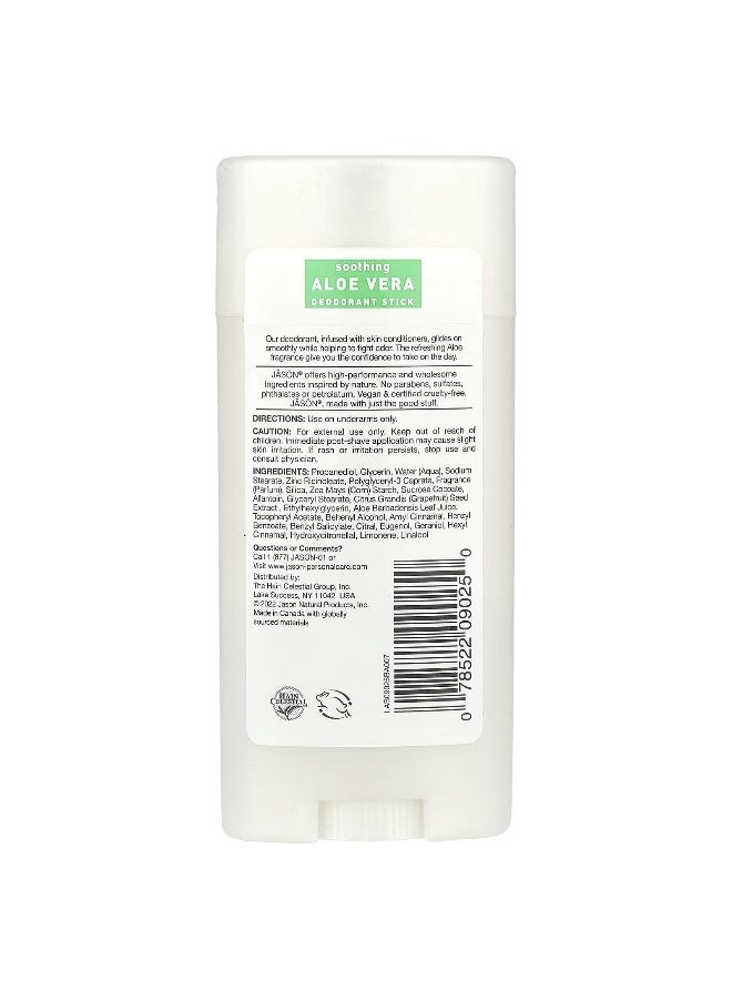 Jason Natural Jason Natural, Deodorant, Soothing Aloe Vera, 2.5 oz (71 g)  - Image 2