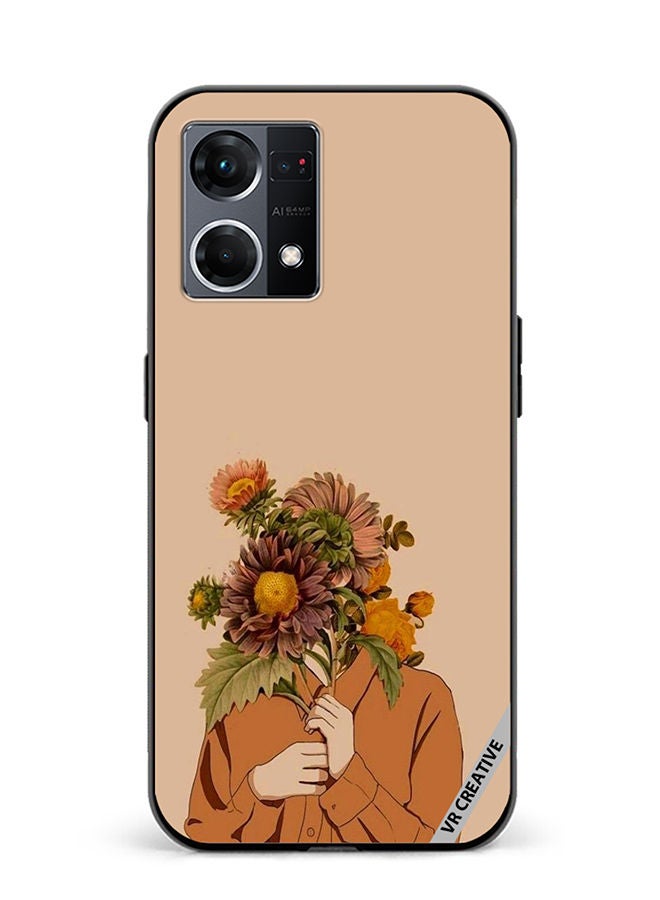 VR CREATIVE Protective Case Cover For Oppo Reno8 4G Pettie Design Multicolour - Image 1