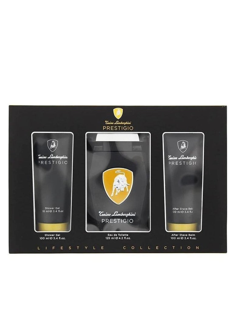 Tonino Lamborghini Tonino Lamborghini Prestige M EDT 125Ml+Shower Gel 100Ml+ After Shave 100Ml Set  - Image 1