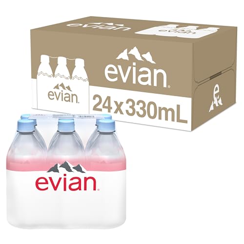 Evian Natural Spring Water 330 ML 1115 fl oz bottles 24 pack - Image 1