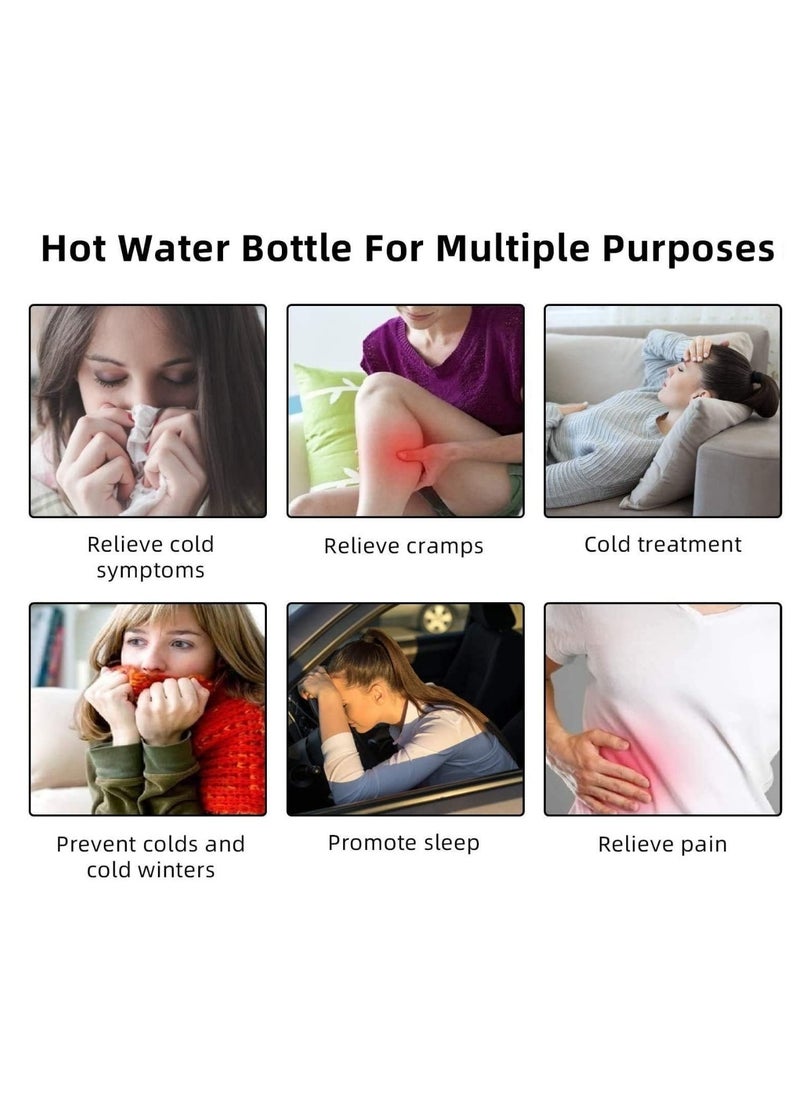 Lifenpure Lifenpure Hot Water Bottle With Plush Cover For Cramps And Pain Relief  - Image 5
