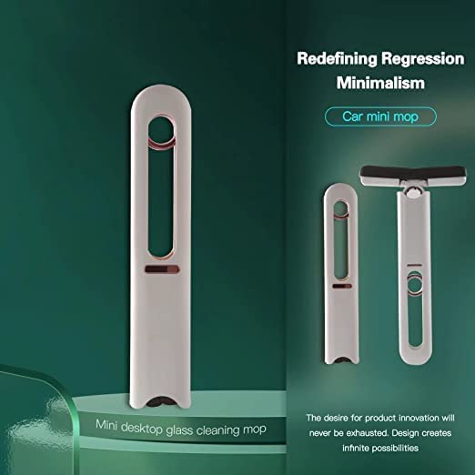 J3G J3G Portable Short Mop Mini Lazy Hand WashFree Strong Absorbent Floor Cleaning System for Bathroom Kitchens Tableware Desktop Glass Portable Mini Self Squeezing Wet and Dry for Car Glass Wooden - Image 5