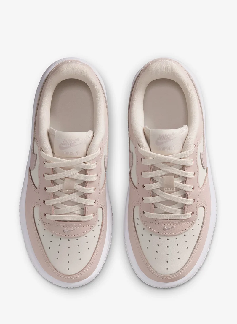 Nike PHANTOM/PLATINUM VIOLET-SILT RED-WHITE Kids Force 1 Low Lace Ess+ Bp  | Best Price UAE