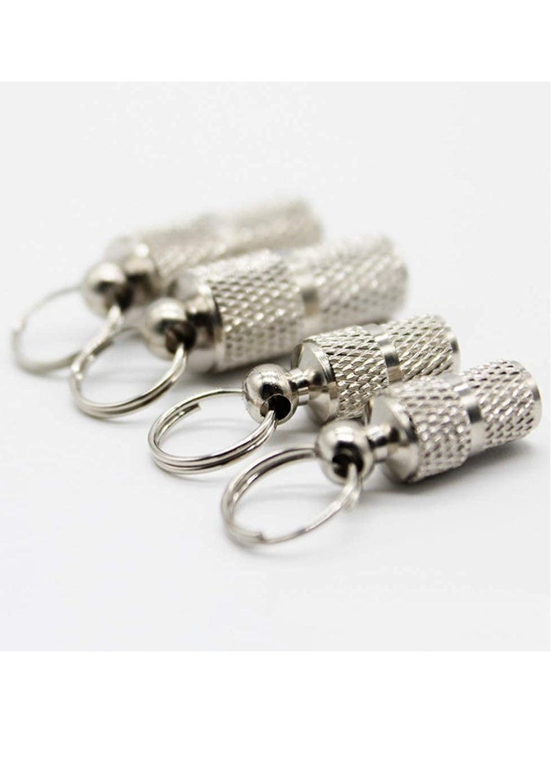 SYOSI Silver Pet Tag Pendant 10 Pack Dog Tag Capsule Collar Pendant, Waterproof Tags Animal Name Address Identification Barrel Tube Collar For Dog Cat - Image 2