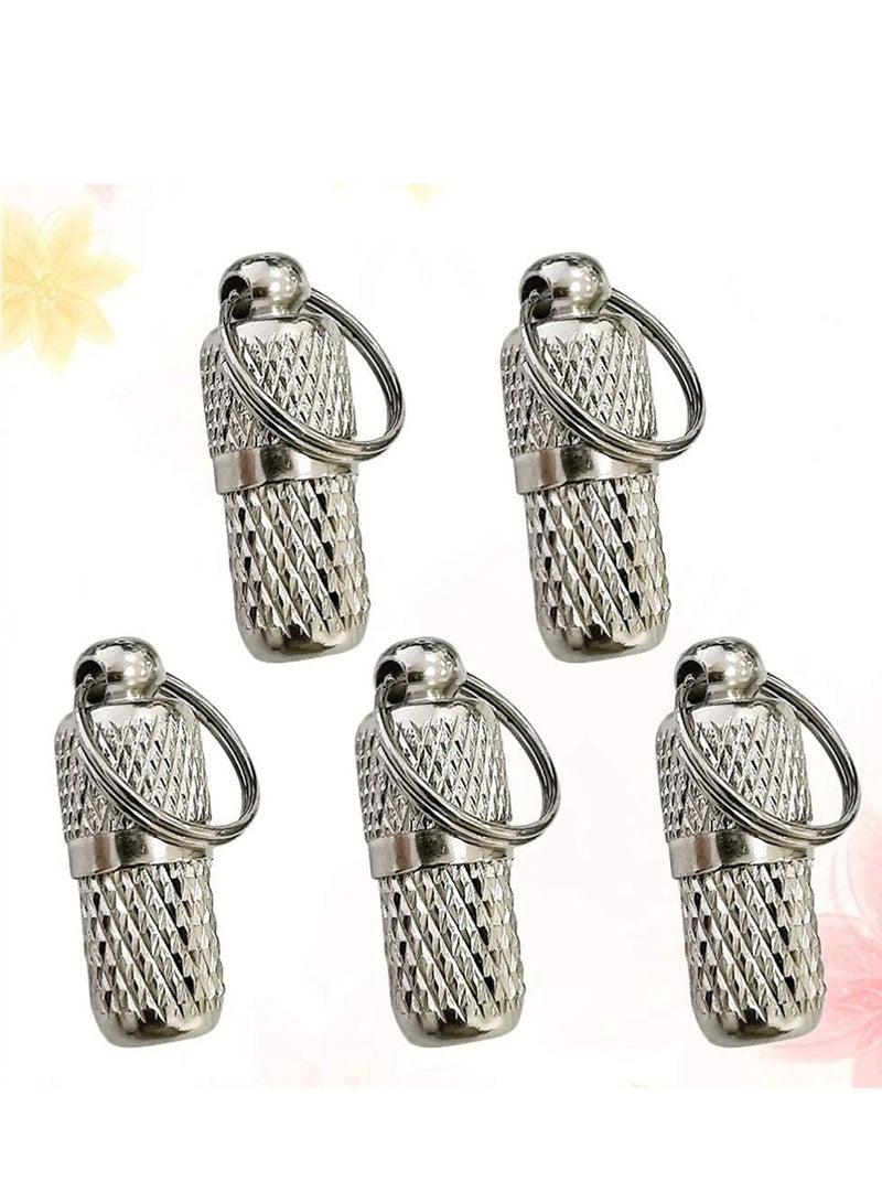 SYOSI Silver Pet Tag Pendant 10 Pack Dog Tag Capsule Collar Pendant, Waterproof Tags Animal Name Address Identification Barrel Tube Collar For Dog Cat - Image 5