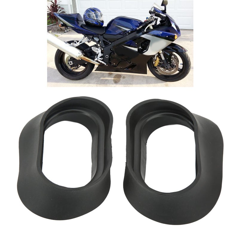 2PCs Air Intake Duct Rubber Boots 94423‑29G00 Replacement for Suzuki GSX‑R600 GSX‑R750 2004 ‑ 2005 - Image 4