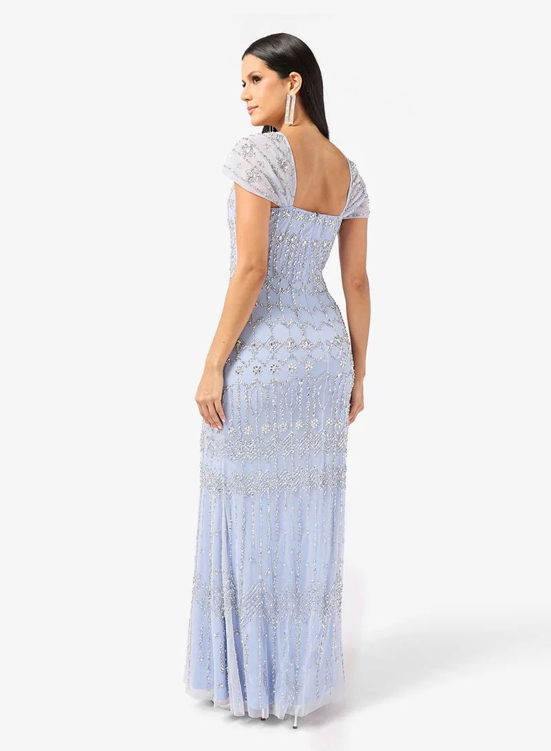 Namshi x Bead Embellished Evening Gown