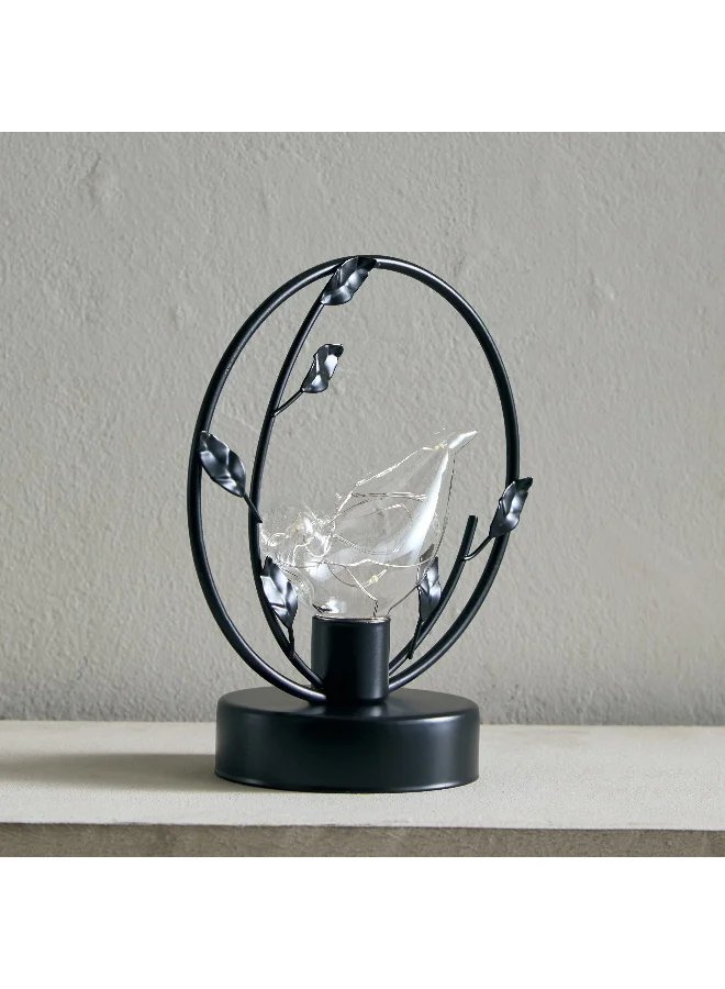 Home Box Wadee Metal Bird LED Decor Accent - 16x9.5x19 cm