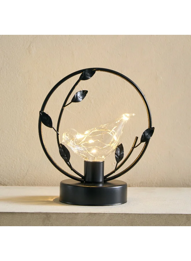Home Box Wadee Metal Bird LED Decor Accent - 16x9.5x19 cm