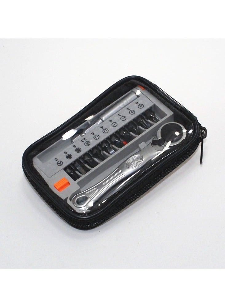 Portable Mini Multifunction Screwdriver Ratchet Wrench Set Phillips Screwdriver Kit - Image 2