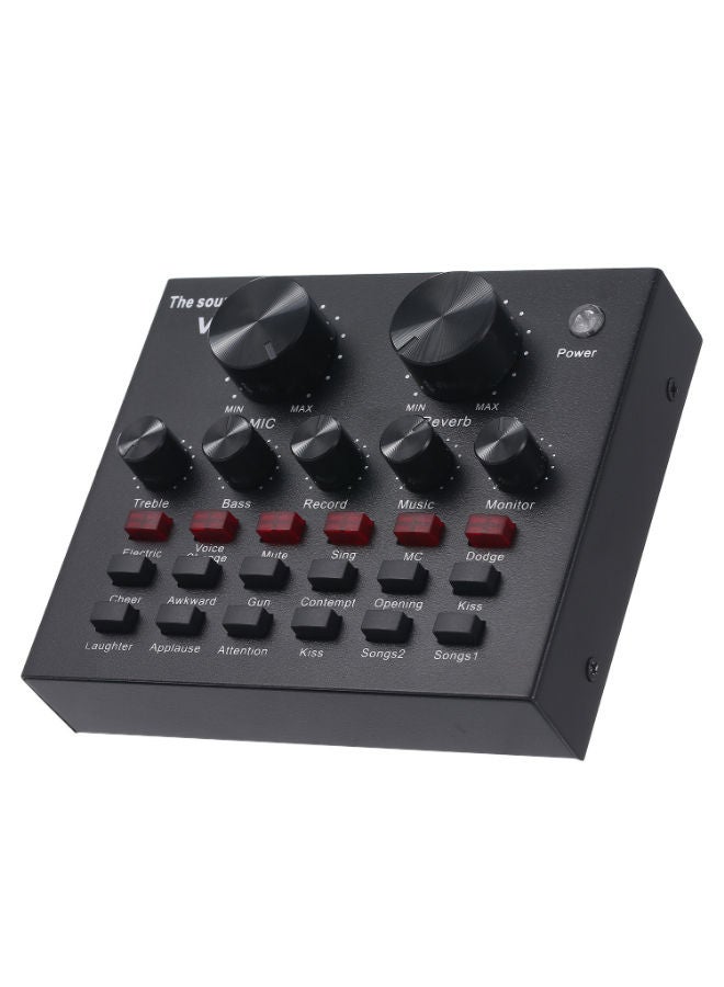 Arabest USB External Sound Card For Audio Broadcast Black - Image 2