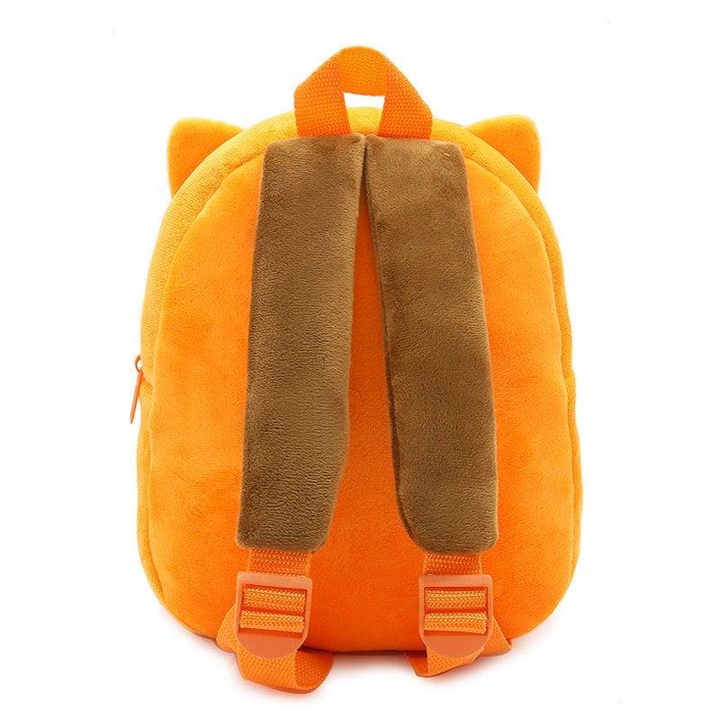 Plush Kids Backpack, Fox Animal Design, Soft Lightweight School Bag for Toddlers and Preschool Kids - Image 4