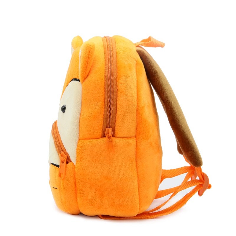 Plush Kids Backpack, Fox Animal Design, Soft Lightweight School Bag for Toddlers and Preschool Kids - Image 3