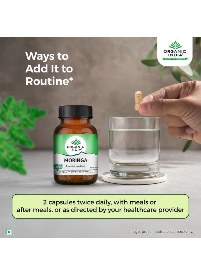 Organic India منتج تاتا - كبسولات مورنغا العضوية من الهند - Image 4