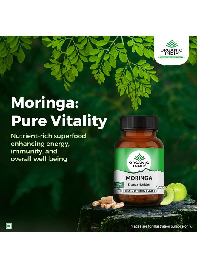 Organic India منتج تاتا - كبسولات مورنغا العضوية من الهند - Image 2