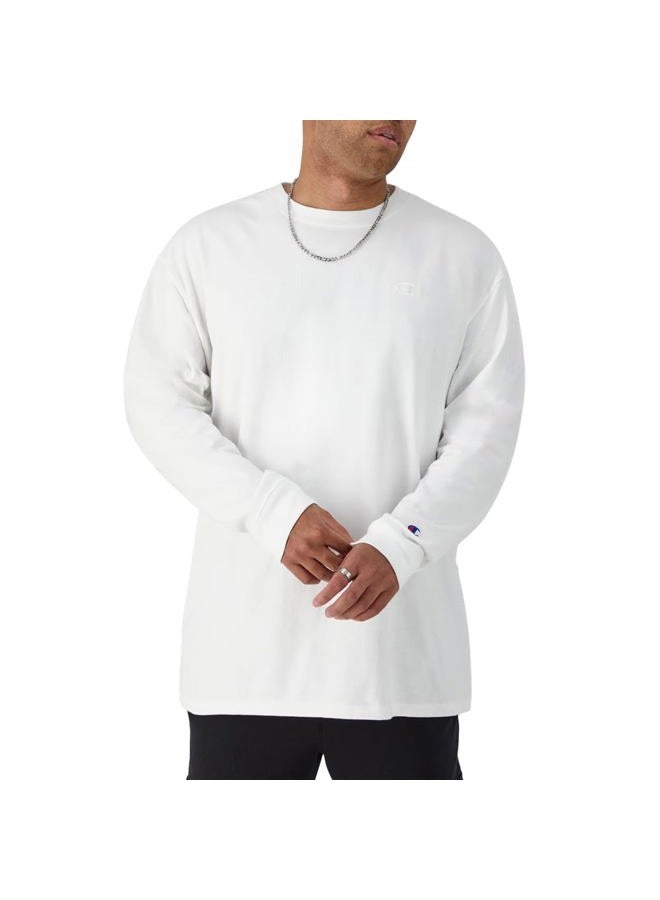 Champion Men's, Classic Long Sleeve Graphic T-Shirt (Reg. Or Big & Tall), White, XL - Image 4