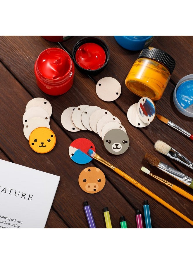 Bememo 1.5 Inches Circle Wooden Tags Birthday Board Tags With 2 Holes For Birthday Board Chore Board Diy Crafts (200 Pieces)  - Image 4