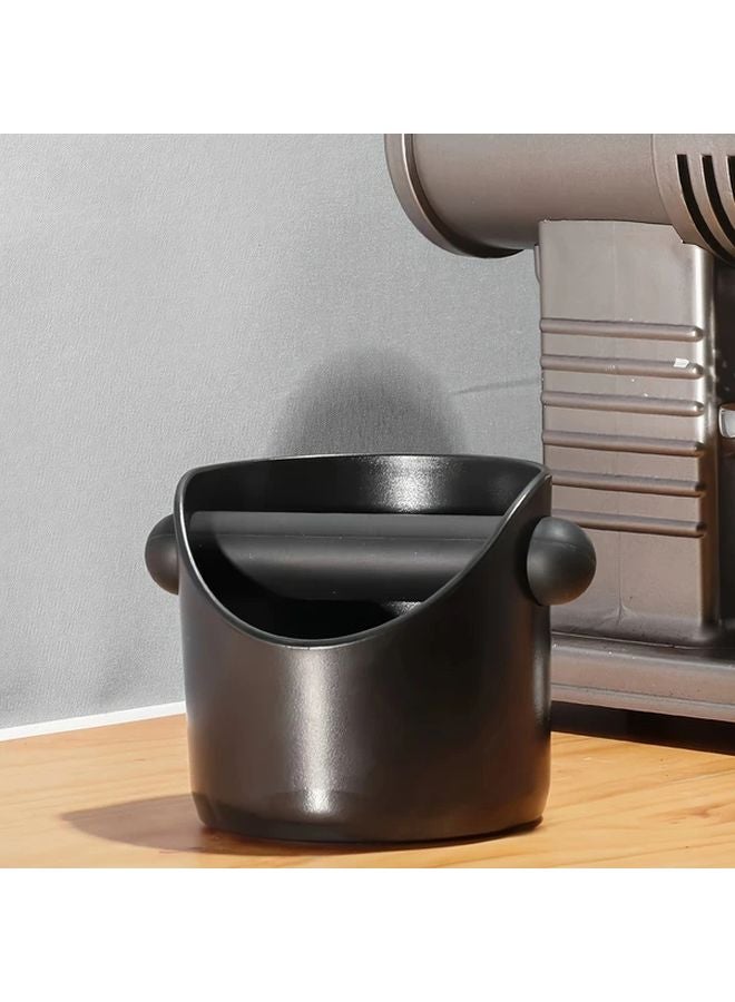 Black Shock Absorbent Coffee Knock Box Anti Slip Espresso Dump Bin - Image 4