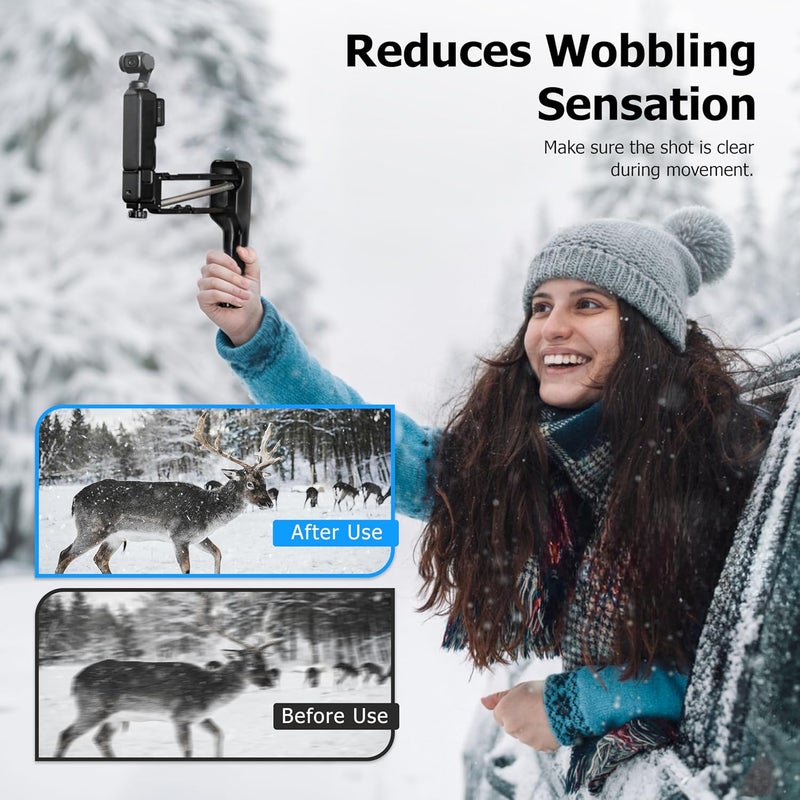 Tomat Osmo Pocket 3 Handheld Stabilizer with Mini Z-Axis Anti-Shake Grip - Image 3