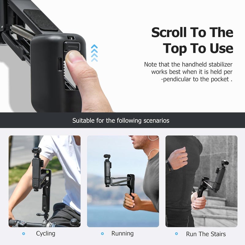 Tomat Osmo Pocket 3 Handheld Stabilizer with Mini Z-Axis Anti-Shake Grip - Image 2