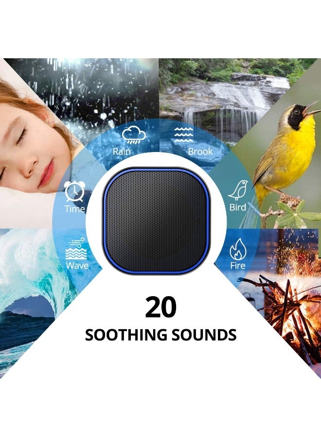 Magicteam White Noise Machine with 20 Non Looping Natural Soothing Sounds Memory Function 32 Levels of Volume Powered by AC or USB and Sleep Sound Timer Therapy for Baby Kids Adults Black - Image 5