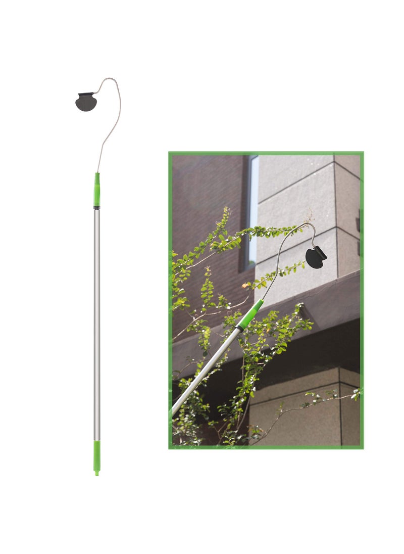 Gardenised Telescopic Roof Gutter Cleaner Wand with Extendable Pole for Cleaning Leaves  Debris from The Ground 