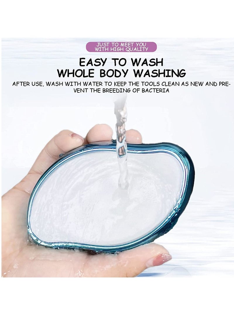 2022 New Bleame Crystal Hair Eraser, Magic Crystal Hair Removal Exfoliation Painless Hair Removal Tool for Men & Women, Soft Smooth Silky Skin, Full Body Hair Removal (Blue) - Image 3