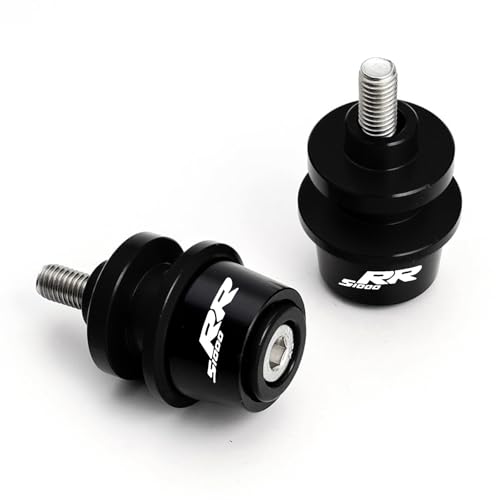 MOWOK Fit For S1000RR S1000 RR HP4 S 1000 RR 1000RR 2PCS 8MM SwingArm Sliders Spools Motorcycle Accessories CNC Swing Arm Stand Screw (Black) - Image 4
