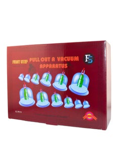 فوكس طقم حجامة إسلامية 12 كوب مع جهاز شفط بمقاسات مختلفة  - Image 3