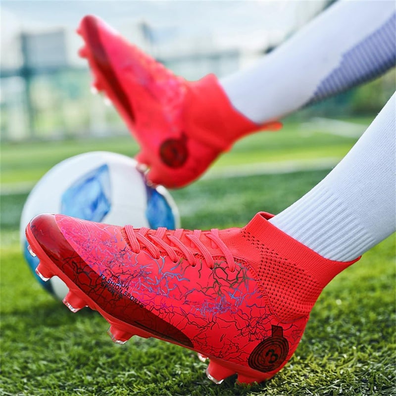 DISRATEBLU Kids Soccer Shoes Boys Football Cleats Professional Athletic Outdoor Trainning Football Shoes Youth Girl Turf Soccer Cleats - Image 5
