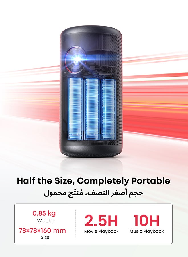 نيبولا جهاز عرض ذكي محمول صغير من Capsule3 بدقة 1080 بكسل وواي فاي 200 لومن ANSI مع GTV - Image 3