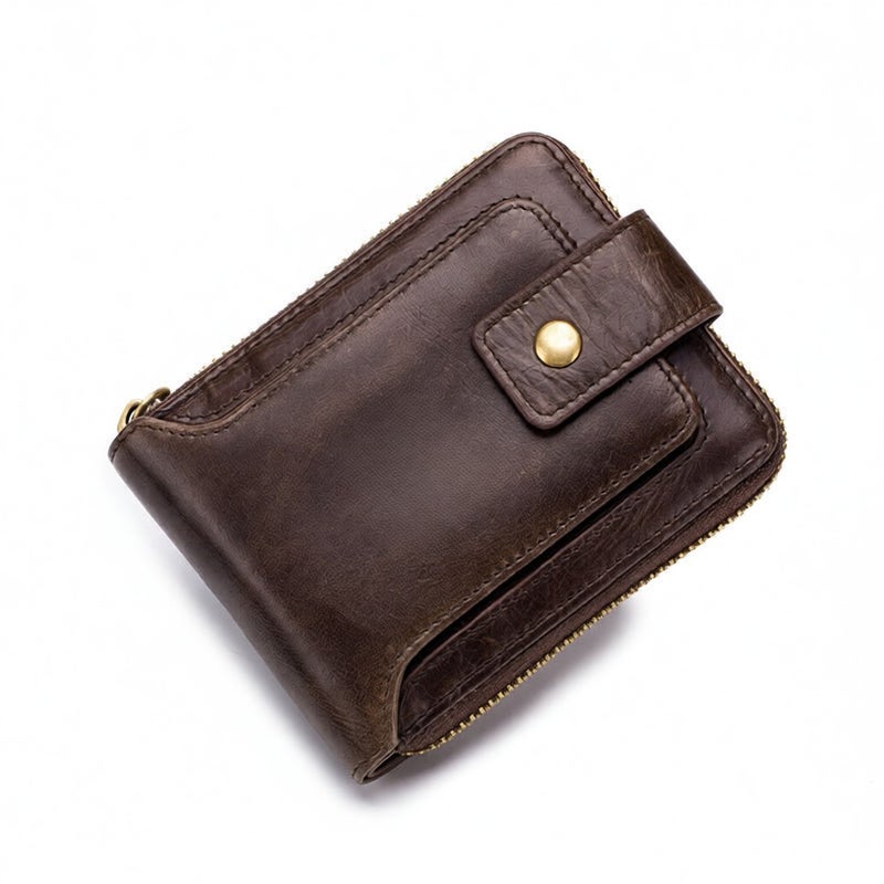 Men Wallet Bifold Zipper Purse Cards Holder - Image 4