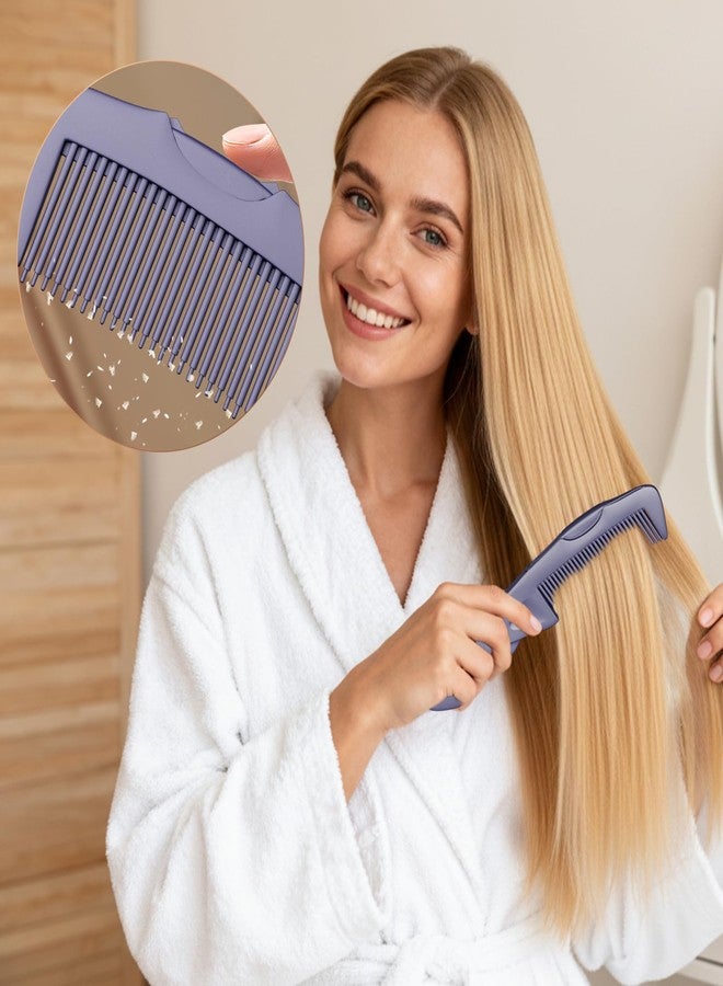 EHBELIF Dandruff Comb Purple Upgraded Fine Tooth Scalp Detox Comb Lice for Women, Men & Kids Scalp Detoxing, Sweep & Massage Hair Brush Tool with Elegant Box for Hair Care - Image 2